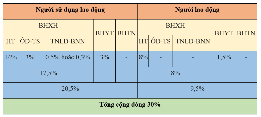 Mức đóng BHXH của người lao động nước ngoài