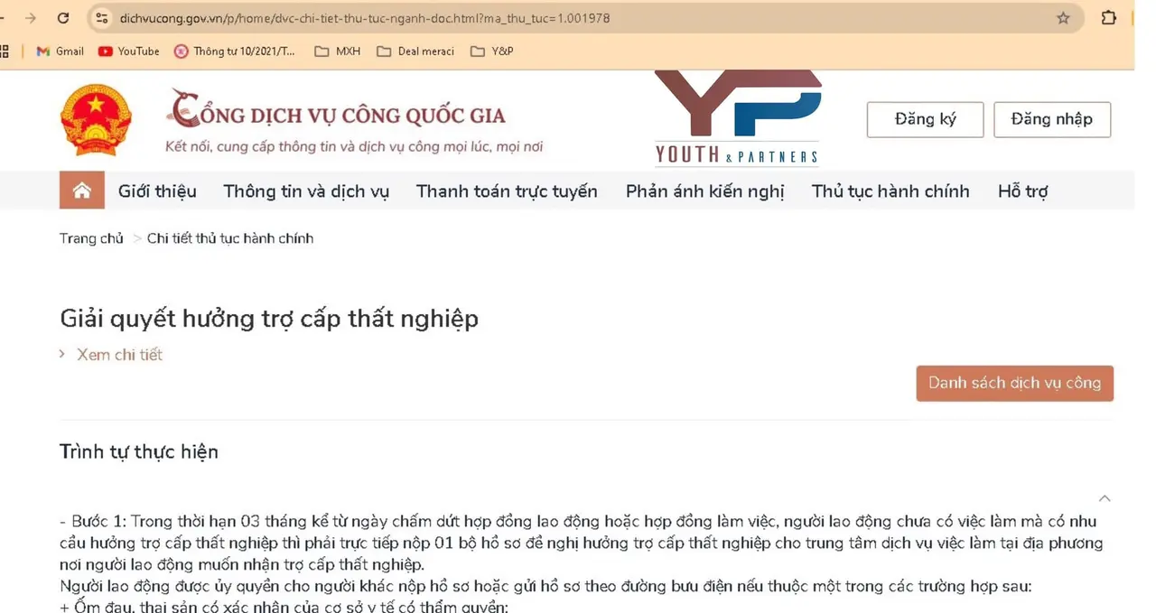Đăng ký hưởng trợ cấp thất nghiệp Đăng ký hưởng trợ cấp thất nghiệp