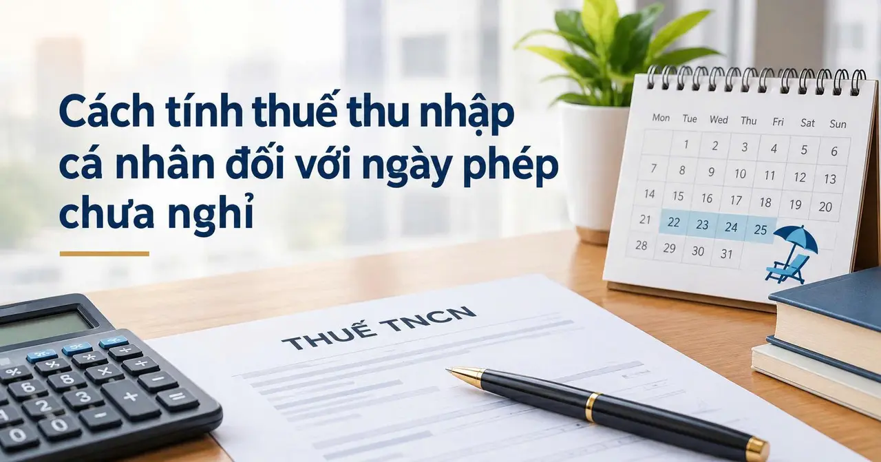 Cách tính thuế thu nhập cá nhân cho người lao động đối với ngày phép chưa nghỉ Cách tính thuế thu nhập cá nhân cho người lao động đối với ngày phép chưa nghỉ
