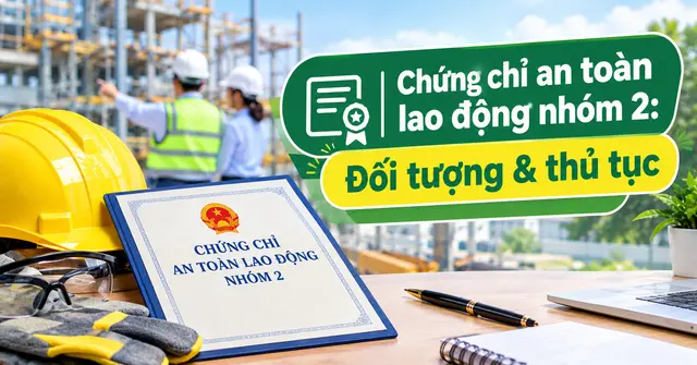 Chứng chỉ an toàn lao động nhóm 2: Đối tượng & thủ tục