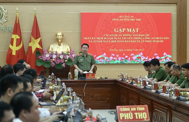 Công an tỉnh Phú Thọ họp báo vụ án triệt phá dự án tiền ảo xuyên quốc gia