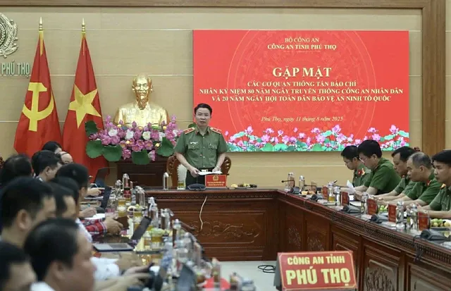 Công an tỉnh Phú Thọ họp báo vụ án triệt phá dự án tiền ảo xuyên quốc gia
