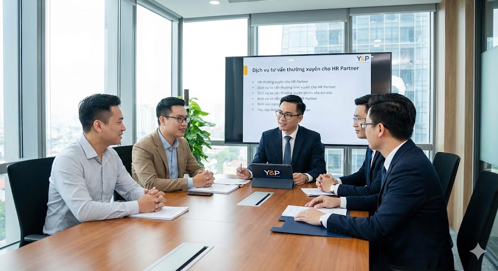 Công ty luật YP cung cấp dịch vụ tư vấn thường xuyên cho công ty HR Partner