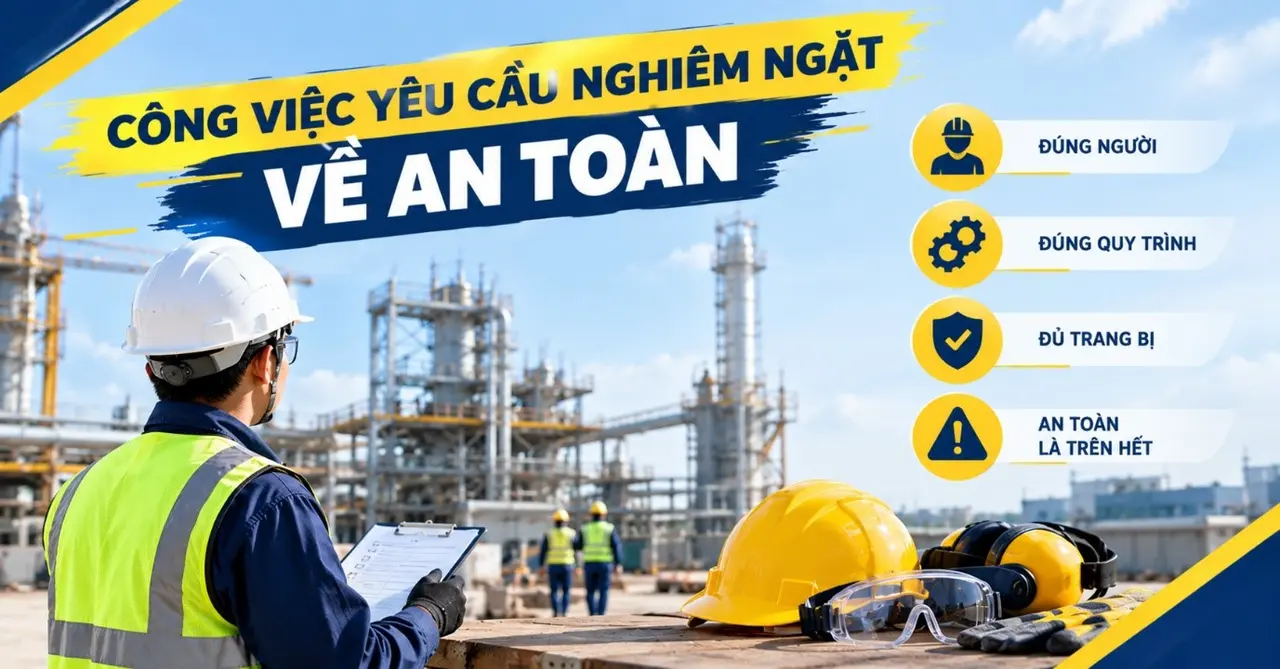 công việc có yêu cầu nghiêm ngặt về an toàn công việc có yêu cầu nghiêm ngặt về an toàn