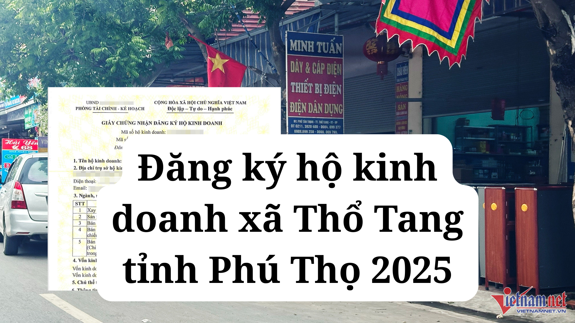 Đăng ký hộ kinh doanh xã Thổ Tang tỉnh Phú Thọ 2025