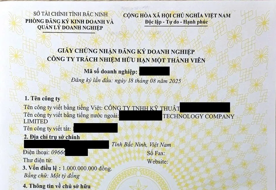 Dịch vụ thành lập công ty tại phường Yên Dũng tỉnh Bắc Ninh chuyên nghiệp