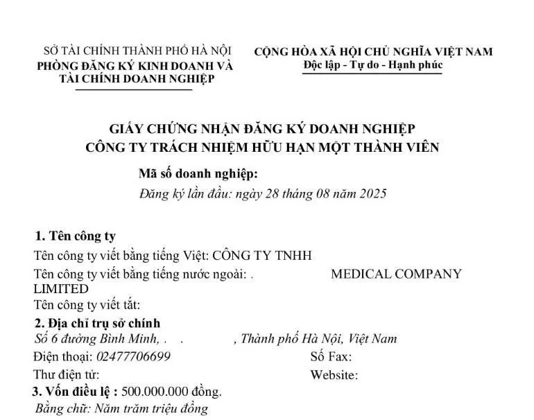 Dịch vụ thành lập doanh nghiệp tại phường Nghĩa Đô Hà Nội