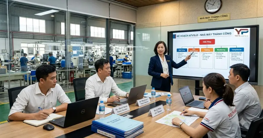Kế hoạch an toàn vệ sinh lao động: Youth and Partners tư vấn lập phương án chuẩn pháp lý, dự toán tối ưu, bảo vệ doanh nghiệp an toàn trước mọi đợt thanh tra.