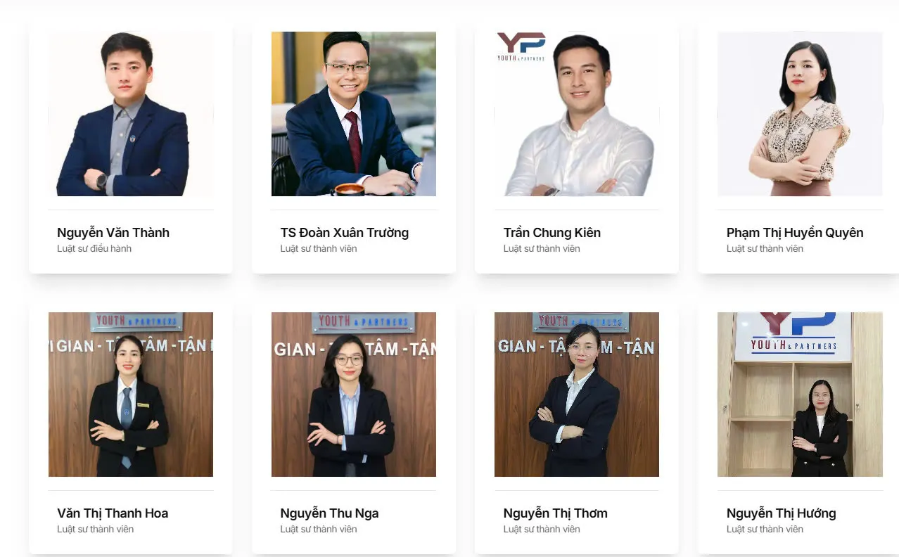 đội ngũ luật sư cung cấp dịch vụ tư vấn đầu tư nước ngoài của YP