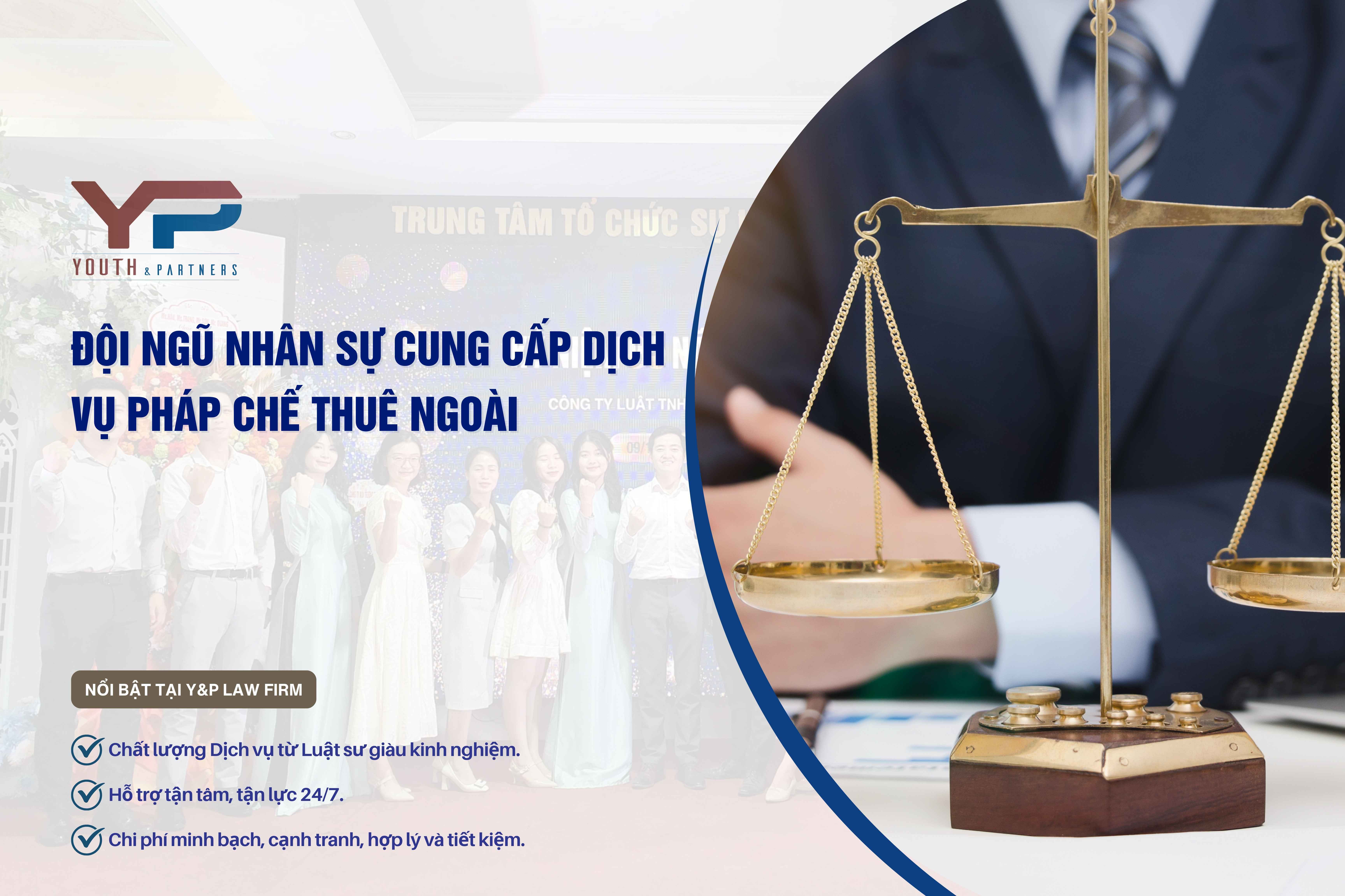 Đội ngũ nhân sự cung cấp dịch vụ pháp chế thuê ngoài