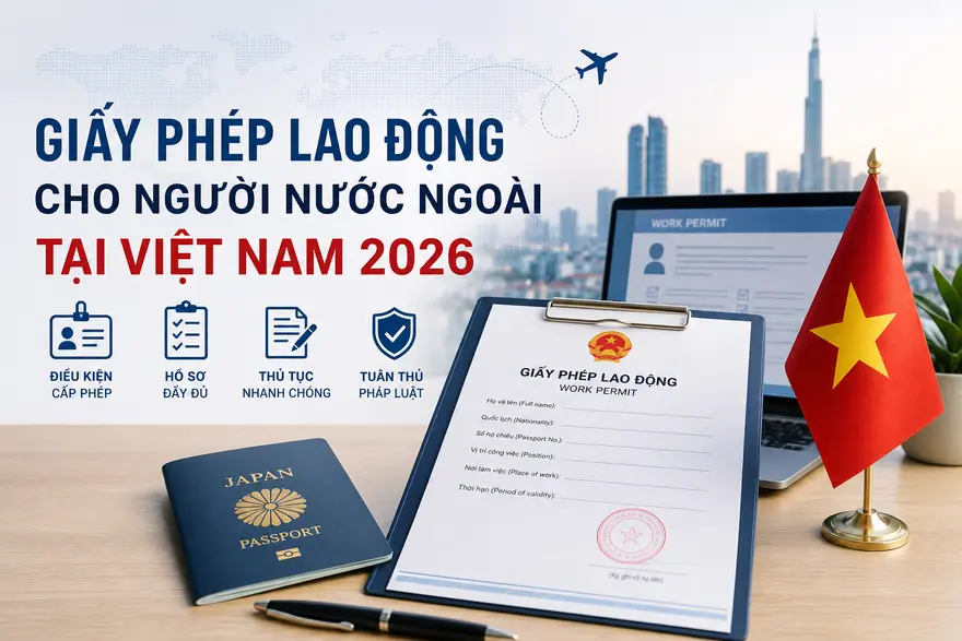 YP Law Firm tư vấn giấy phép lao động cho người nước ngoài tại Việt Nam 2026, hỗ trợ hồ sơ, điều kiện miễn và thủ tục cho chuyên gia Nhật Bản nhanh chóng.
