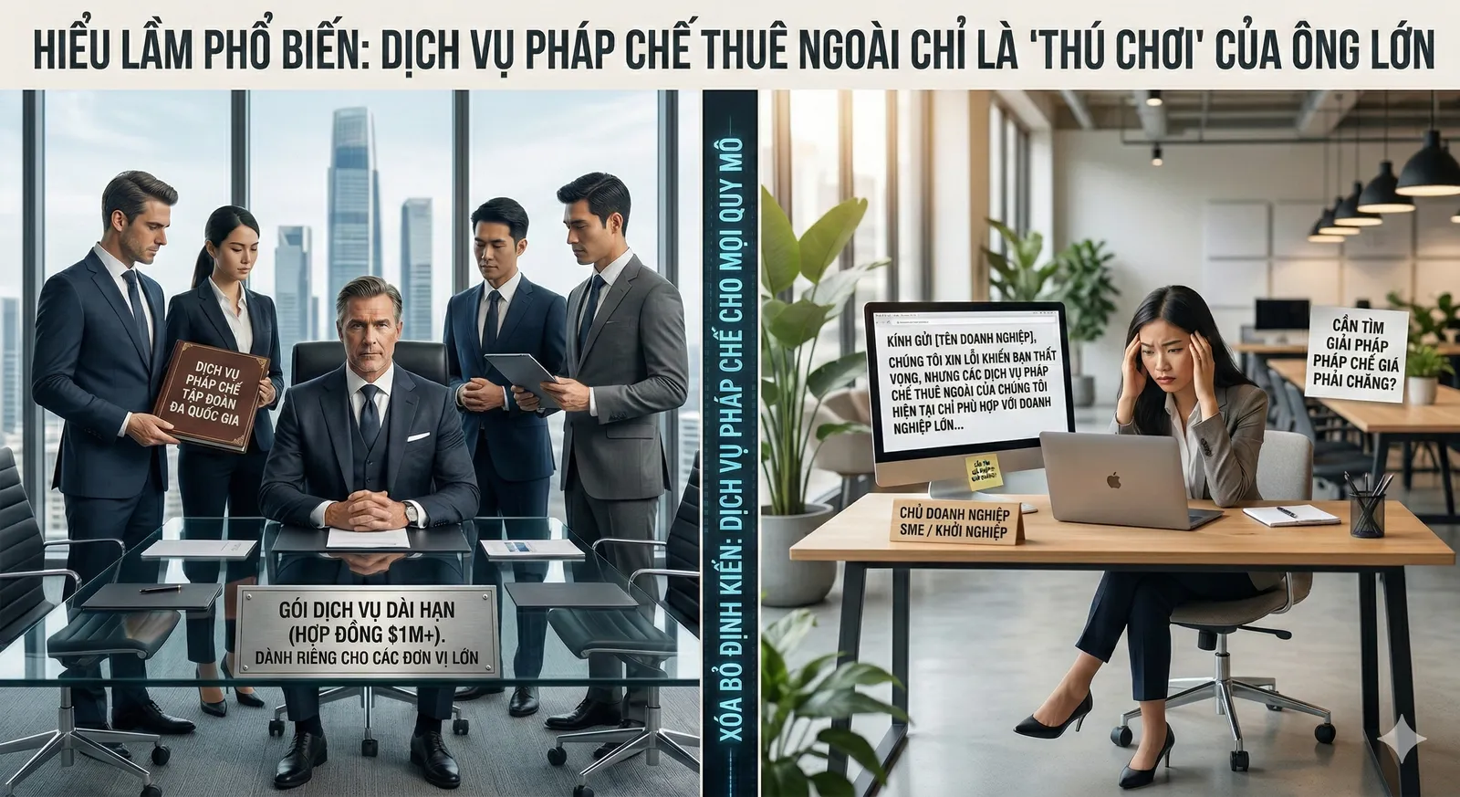 Hiểu lầm về dịch vụ pháp chế thuê ngoài Hiểu lầm về dịch vụ pháp chế thuê ngoài