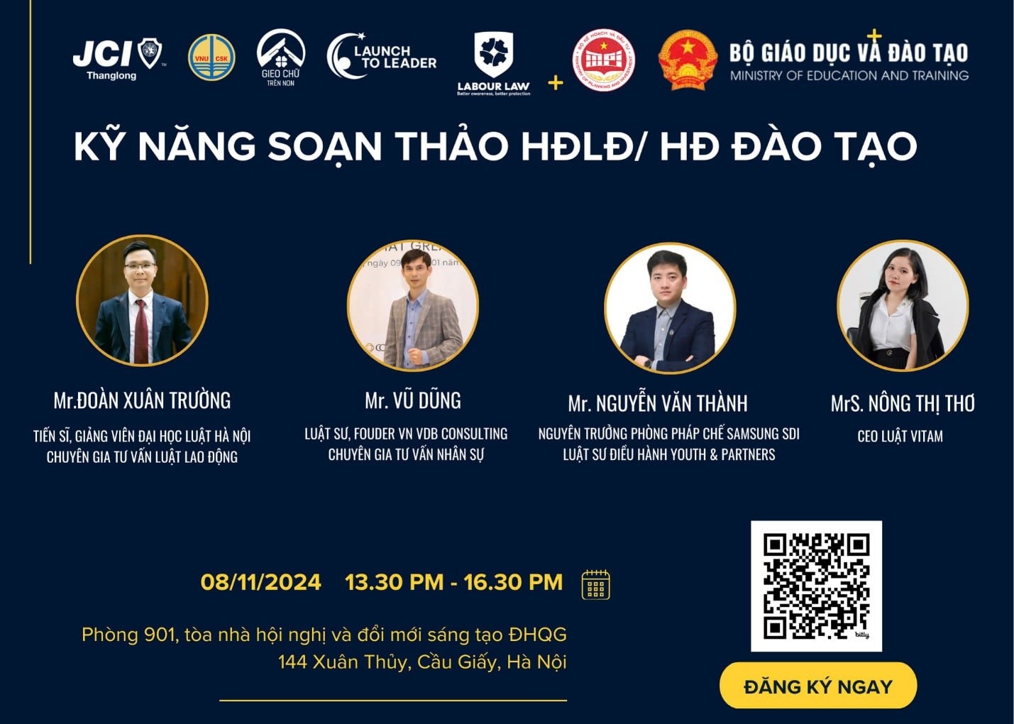 Hội thảo pháp lý về kỹ năng soạn thảo hợp đồng lao động