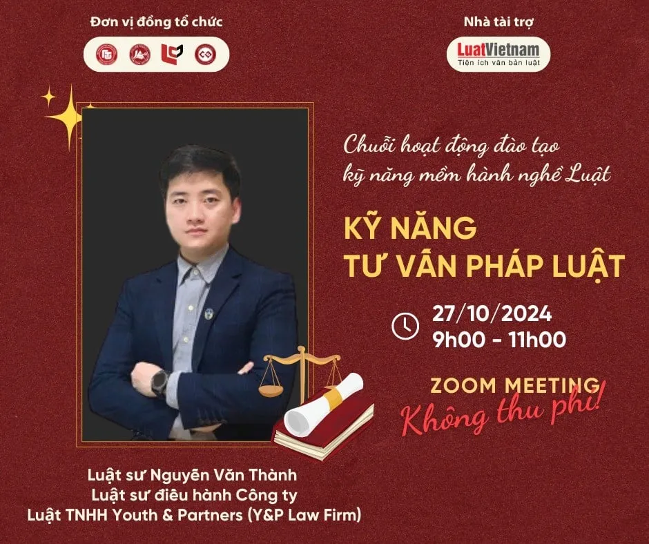 Hội thảo pháp lý về kỹ năng tư vấn pháp luật của luật sư Hội thảo pháp lý về kỹ năng tư vấn pháp luật của luật sư