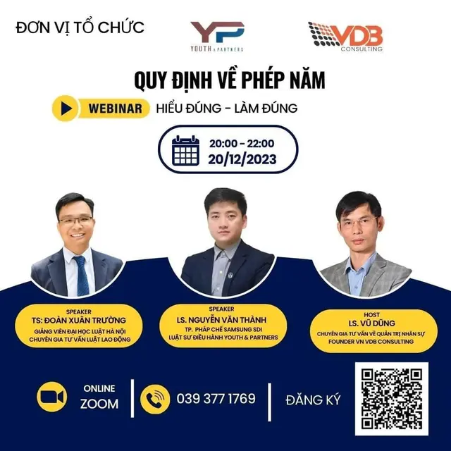 Hội thảo pháp lý về Quy định về nghỉ phép năm