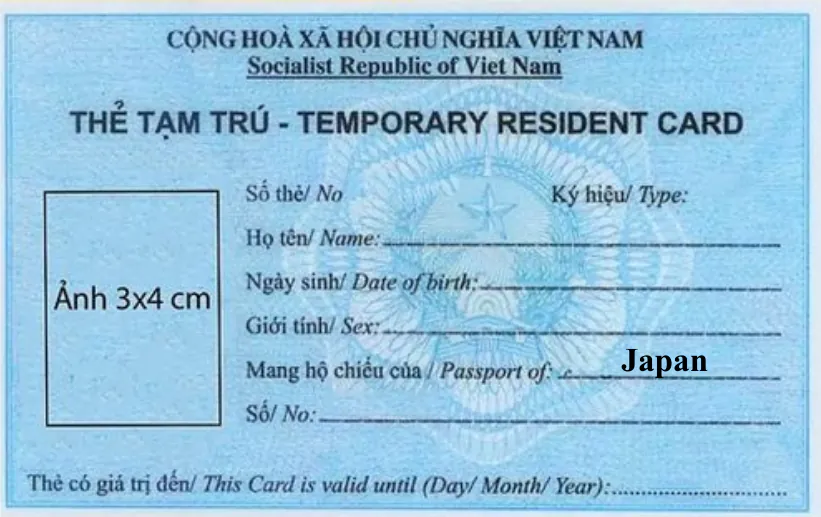 Kết quả thủ tục xin cấp thẻ tạm trú cho người Nhật