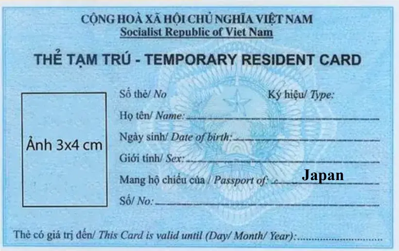 Kết quả thủ tục xin cấp thẻ tạm trú cho người Nhật Kết quả thủ tục xin cấp thẻ tạm trú cho người Nhật