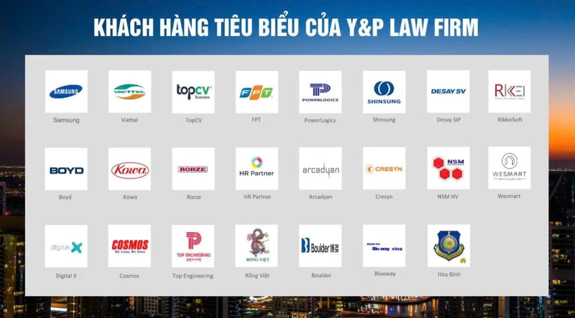 Khách hàng tư vấn thường xuyên tiêu biểu của Y&P Khách hàng tư vấn thường xuyên tiêu biểu của Y&P