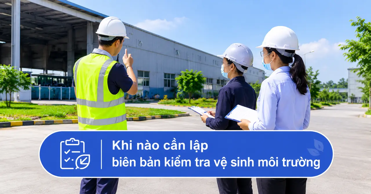 Khi nào cần lập biên bản kiểm tra vệ sinh môi trường Khi nào cần lập biên bản kiểm tra vệ sinh môi trường