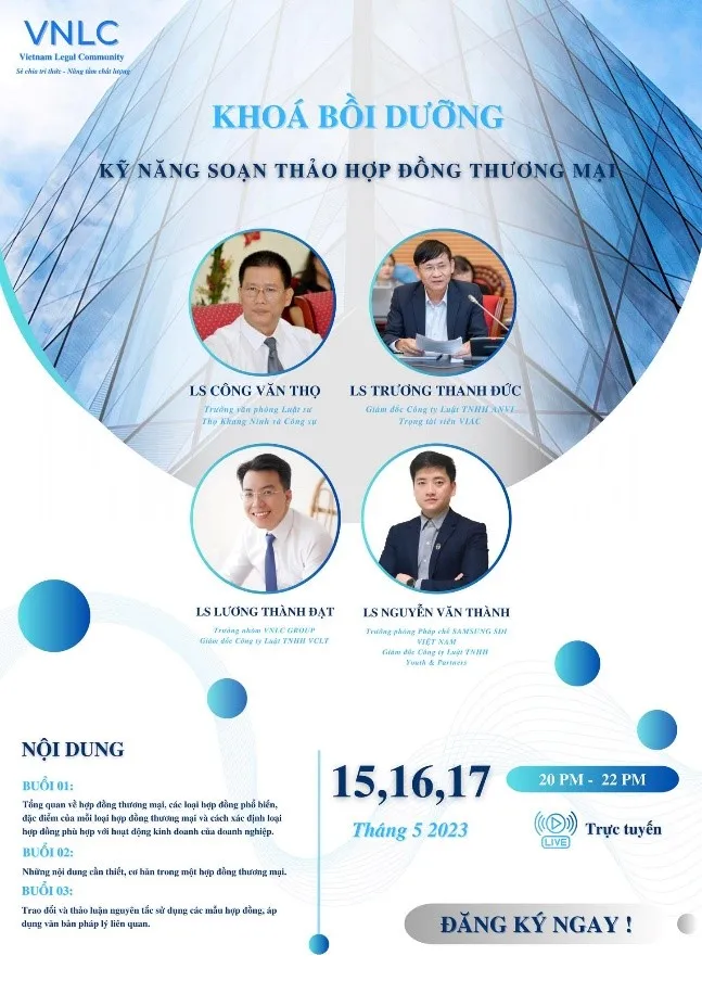 Khóa bồi dưỡng kỹ năng soạn hợp đồng thương mại