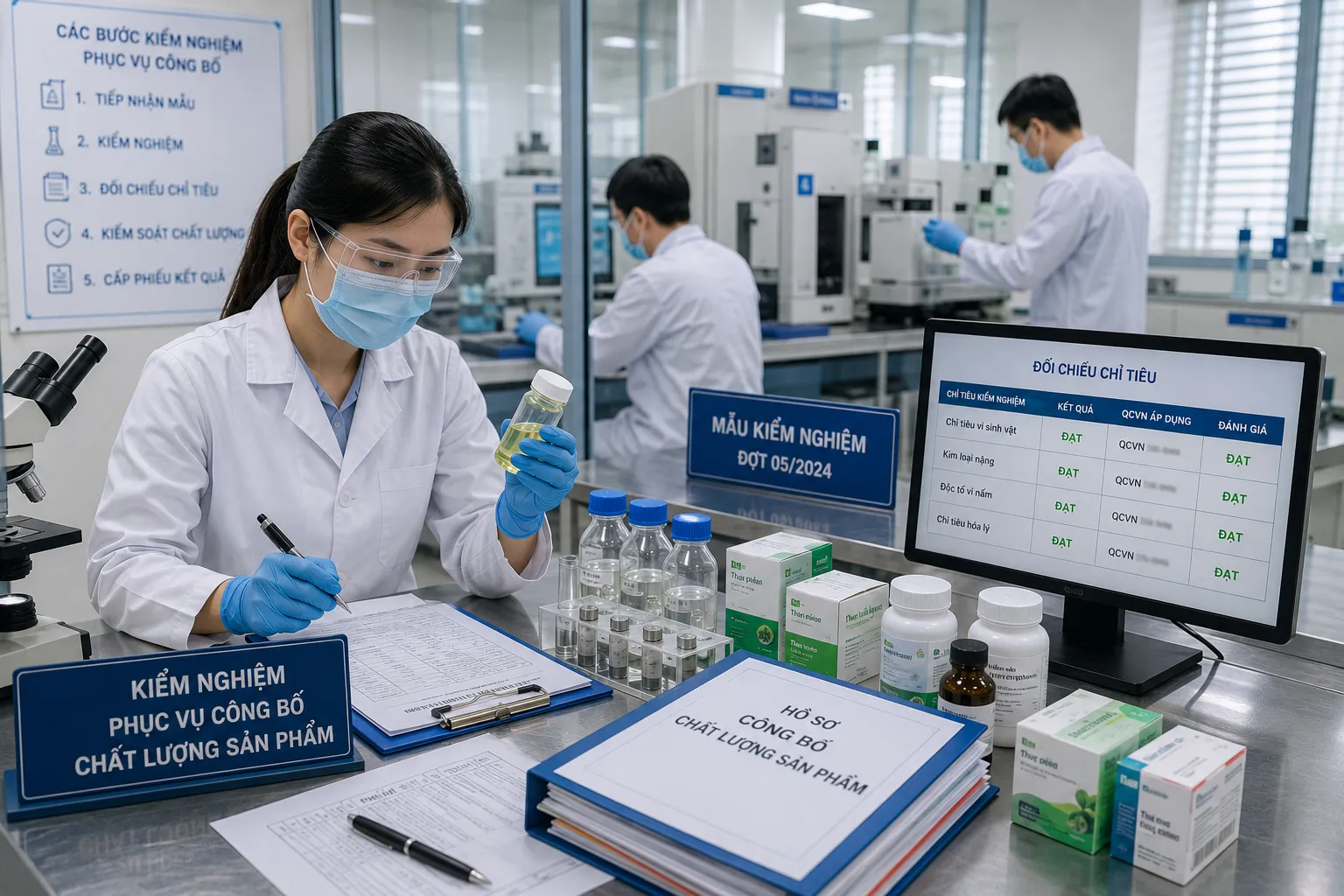 Kiểm soát đồng bộ kết quả kiểm nghiệm và nhãn hàng hóa