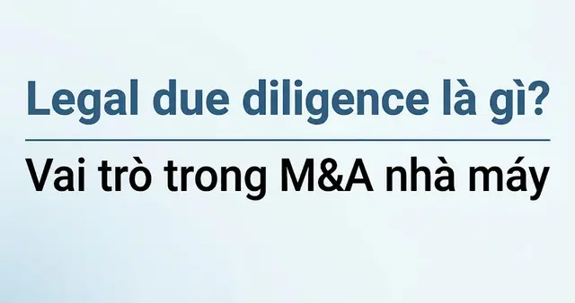 Legal due diligence là gì? Vai trò trong M&A nhà máy