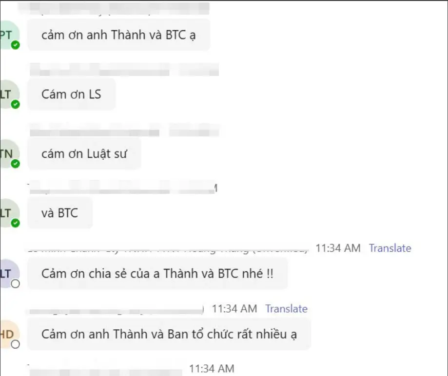 Lời cảm ơn của các đại biểu tham gia hội thảo về trách nhiệm xã hội của doanh nghiệp Lời cảm ơn của các đại biểu tham gia hội thảo về trách nhiệm xã hội của doanh nghiệp