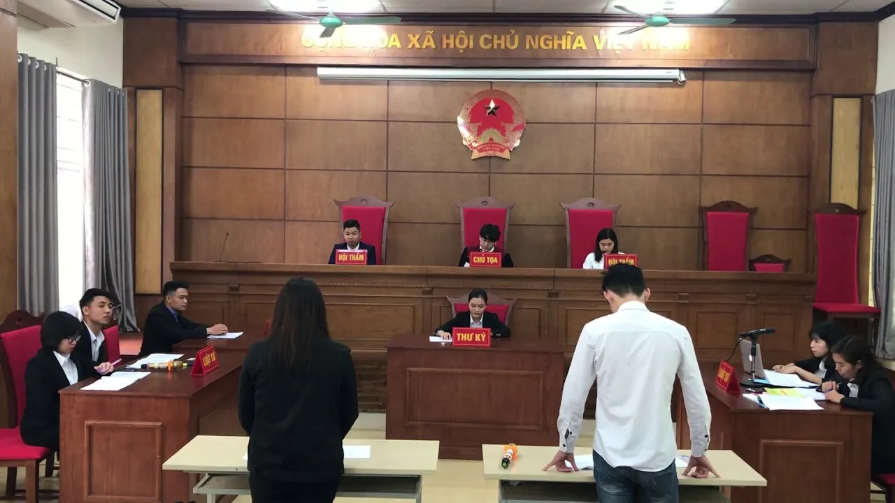 luật sư chuyên về ly hôn tham gia phiên toà