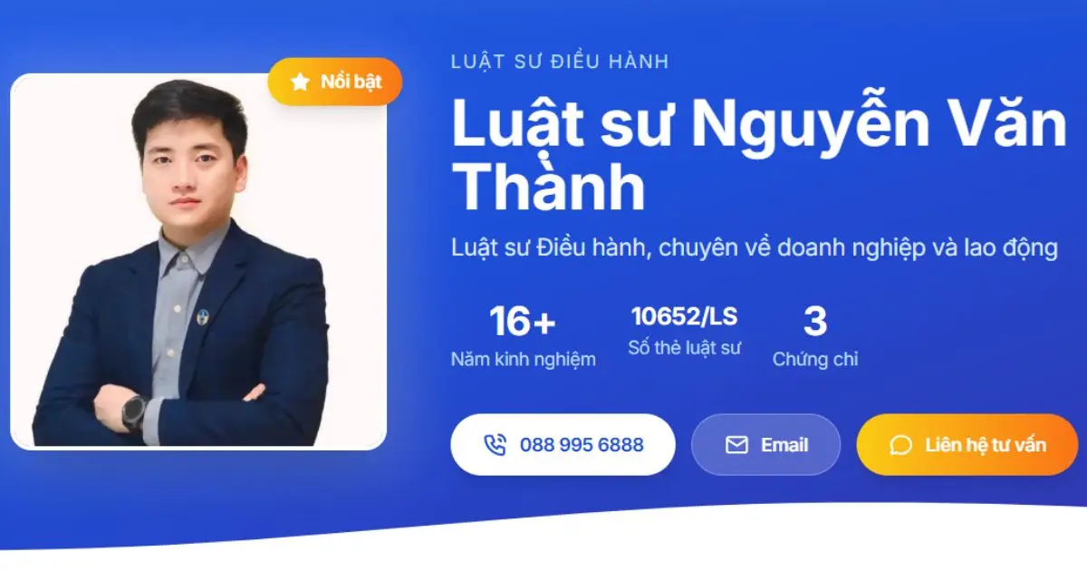 Luật sư Nguyễn Văn Thành là lead audit EHS Luật sư Nguyễn Văn Thành là lead audit EHS