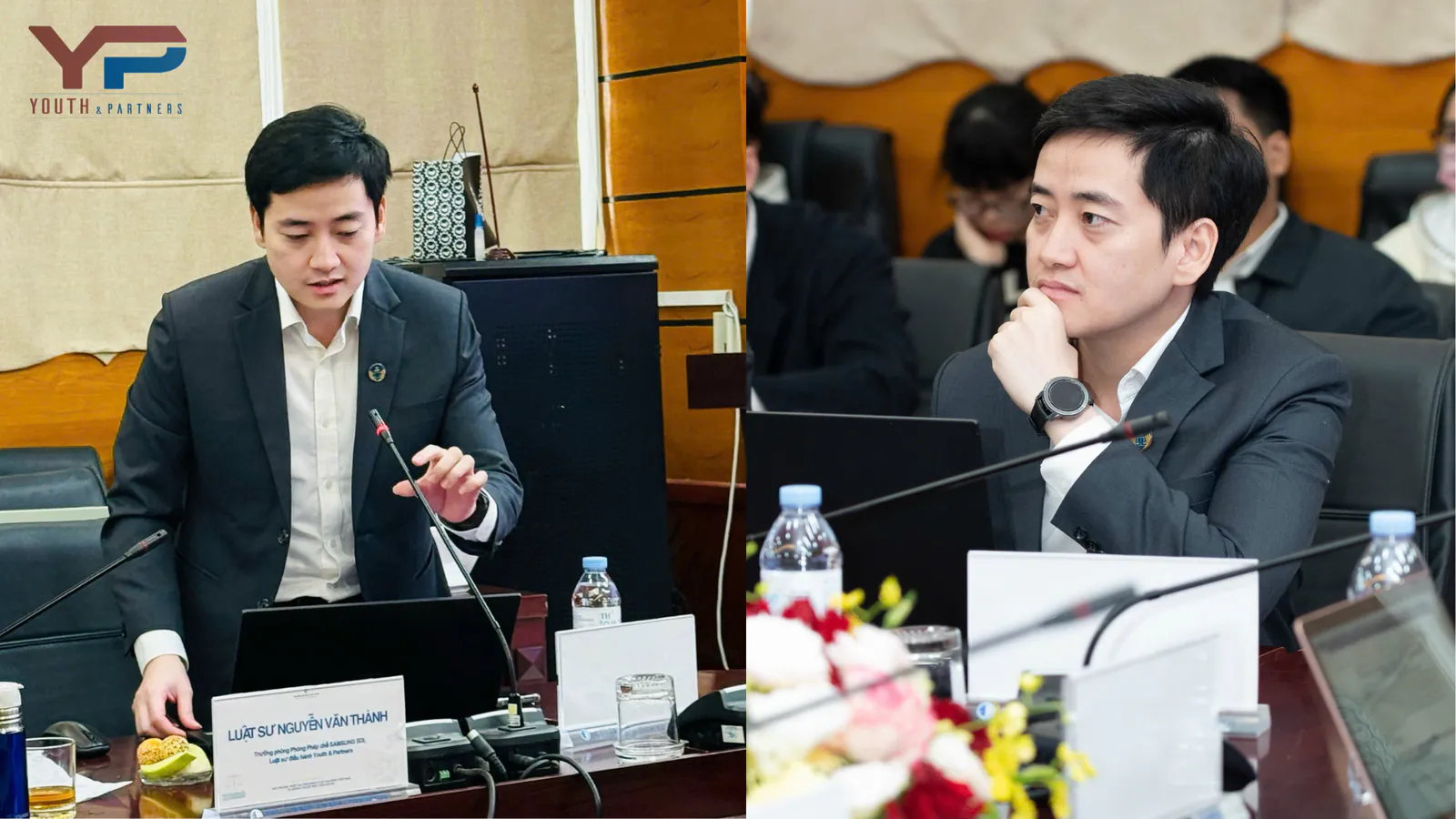 Luật sư Nguyễn Văn Thành phát biểu tại Hội thảo khoa học cấp trường về Bồi thường thiệt hại theo pháp luật lao động Việt Nam và những vấn đề thực tiễn đặt ra