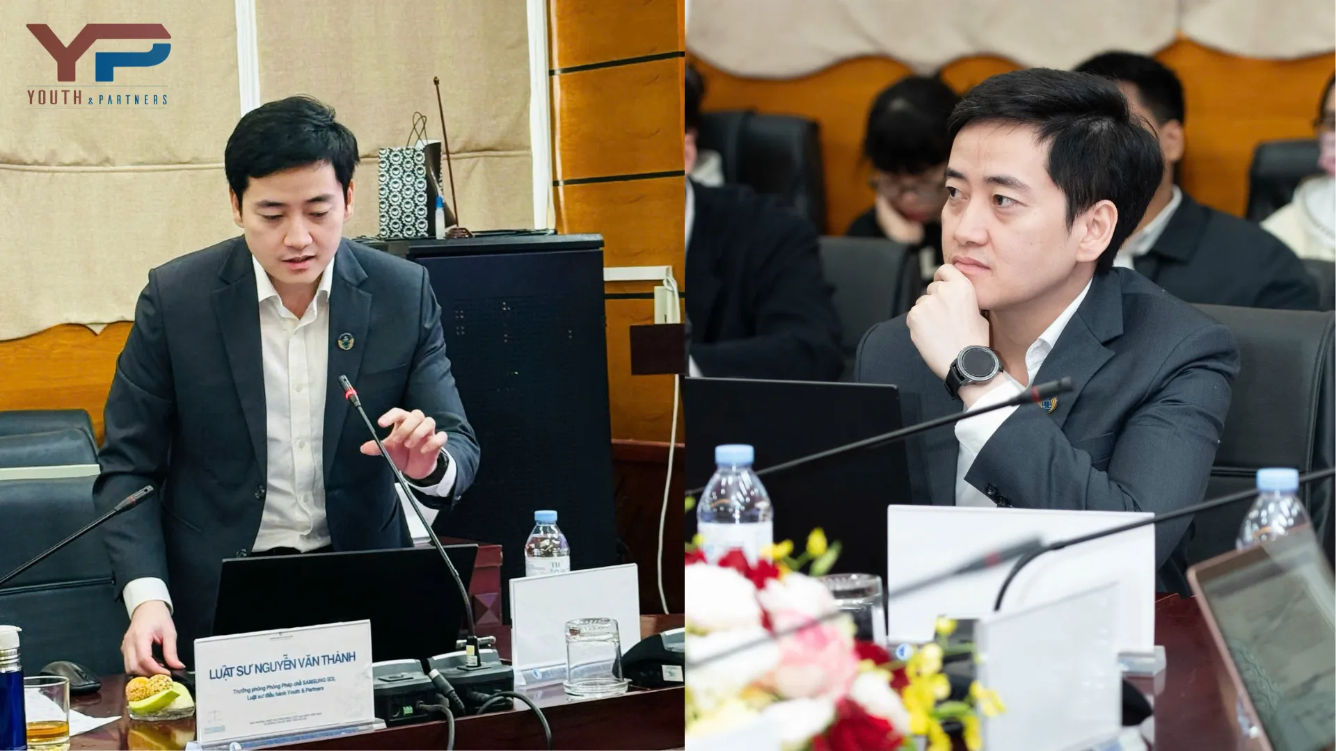 Luật sư Nguyễn Văn Thành phát biểu tại Hội thảo khoa học cấp trường về Bồi thường thiệt hại theo pháp luật lao động Việt Nam và những vấn đề thực tiễn đặt ra