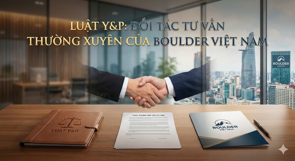 Y&P Law Firm cung cấp dịch vụ tư vấn thường xuyên cho Boulder Việt Nam, giúp chuẩn hóa quản trị, kiểm soát rủi ro kĩ thuật và đảm bảo kinh doanh bền vững nhất.