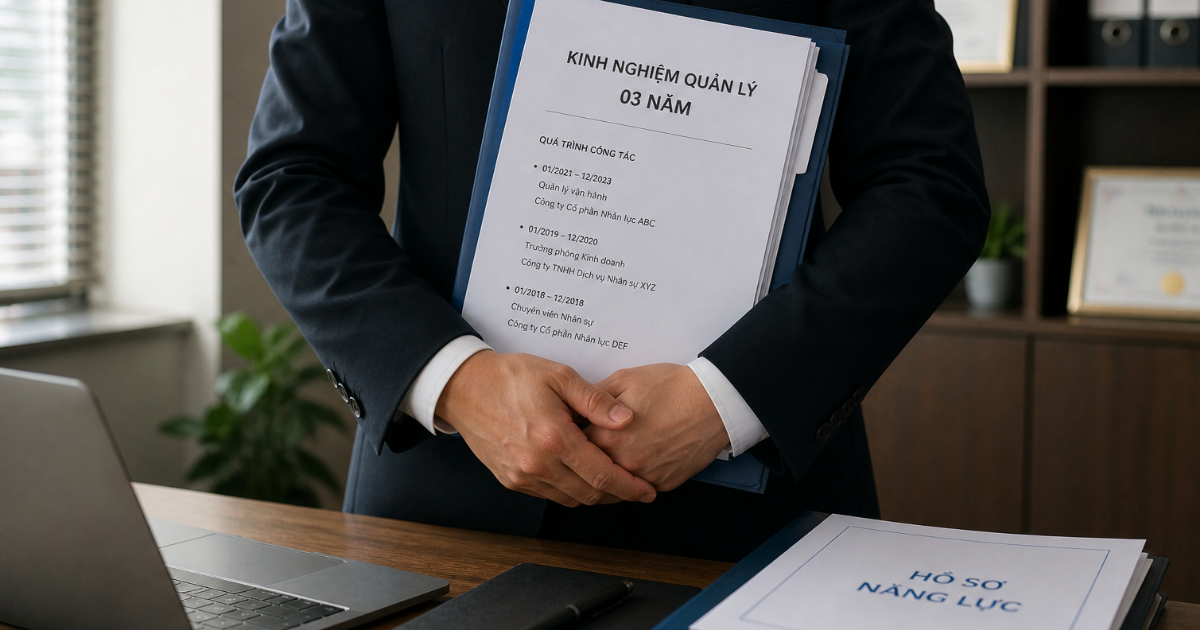 Người đại diện doanh nghiệp cho thuê lại lao động được yêu cầu bắt buộc 3 năm kinh nghiệm