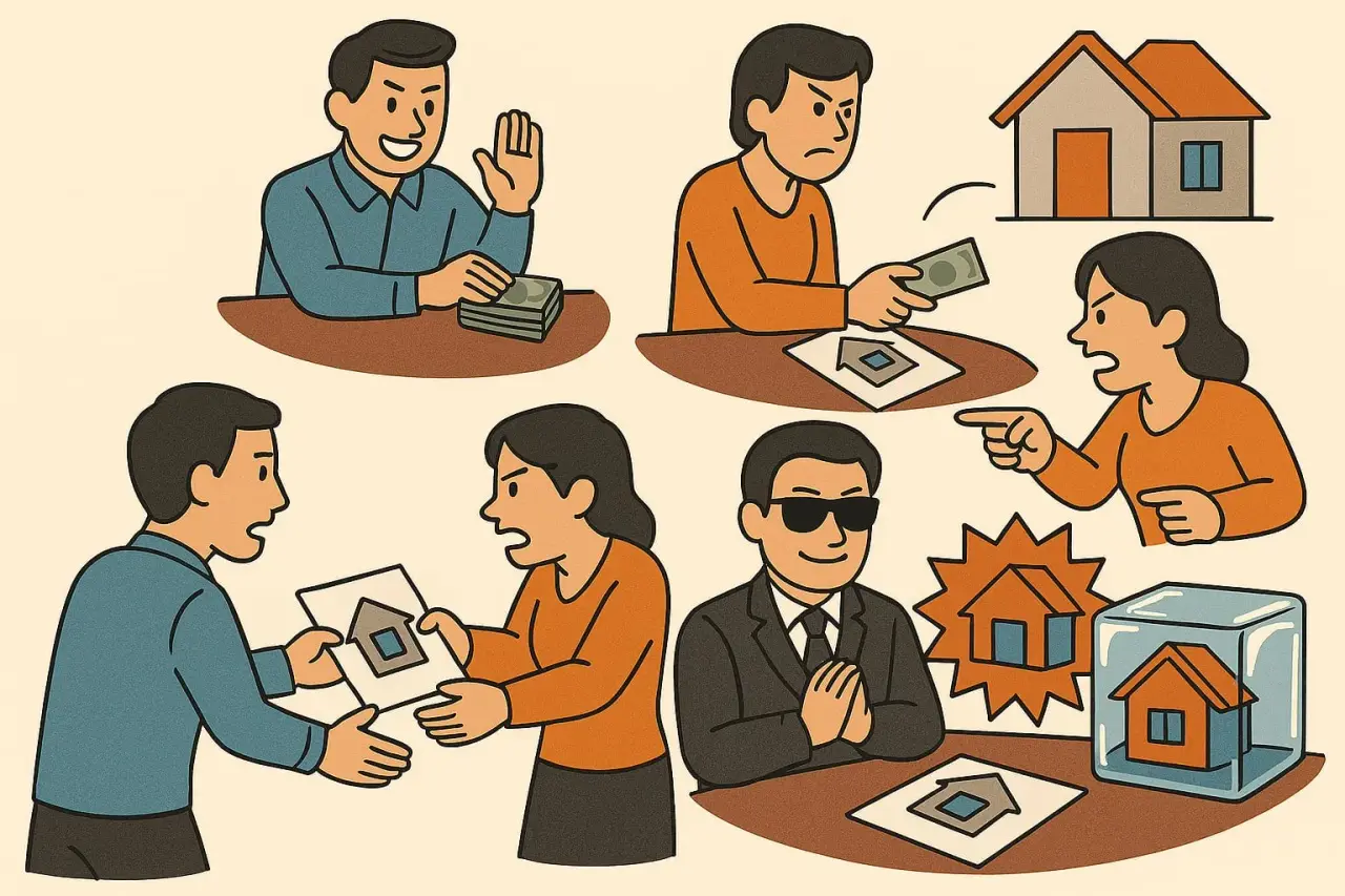 Những rủi ro trong quá trình mua bán nhà đất đang thế chấp Những rủi ro trong quá trình mua bán nhà đất đang thế chấp