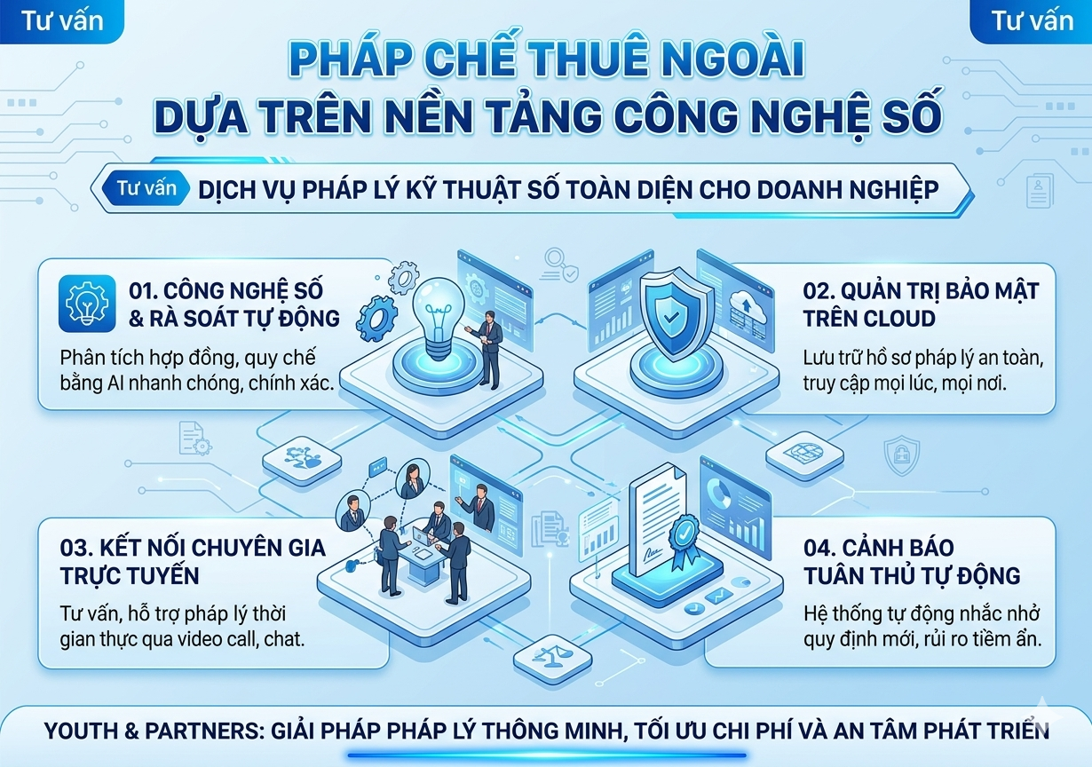 Pháp chế thuê ngoài dựa trên nền tảng công nghệ số