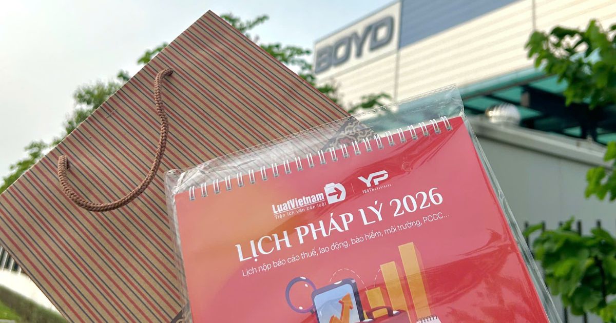 Quà tặng cho Khách hàng ký hợp đồng tư vấn pháp luật thường xuyên - BOYD