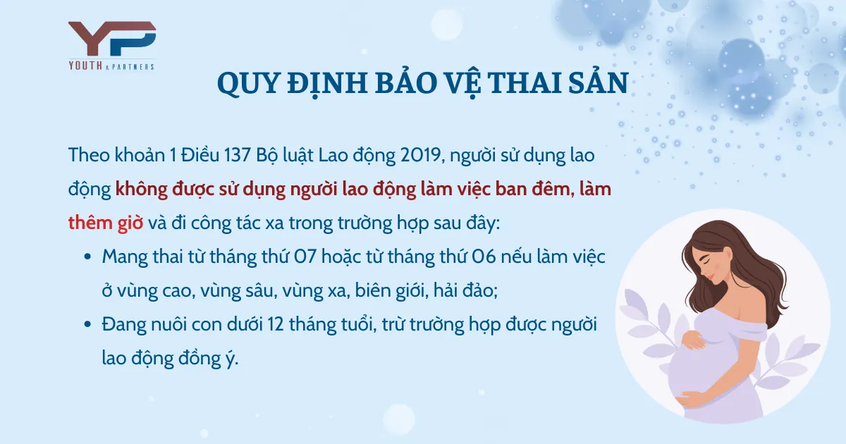 Quy định bảo vệ thai sản trong quy định về cách tính tiền lương làm thêm giờ Quy định bảo vệ thai sản trong quy định về cách tính tiền lương làm thêm giờ