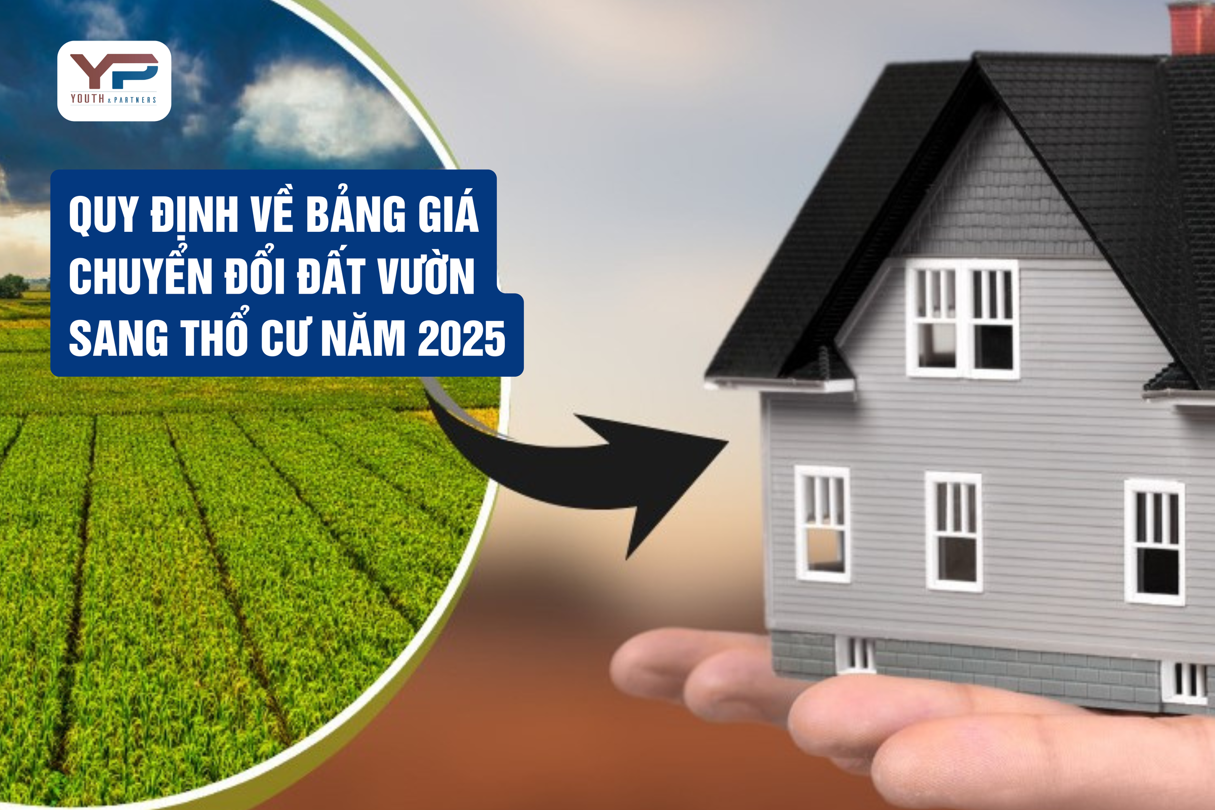Quy định về bảng giá chuyển đổi đất vườn sang thổ cư năm 2025