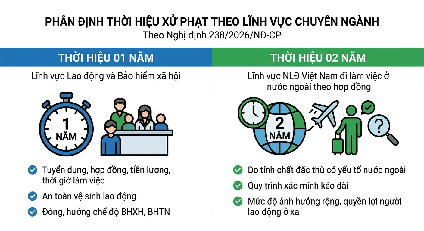 Quy định xử phạt mới phân định thời hiệu xử lý vi phạm theo lĩnh vực Quy định xử phạt mới phân định thời hiệu xử lý vi phạm theo lĩnh vực