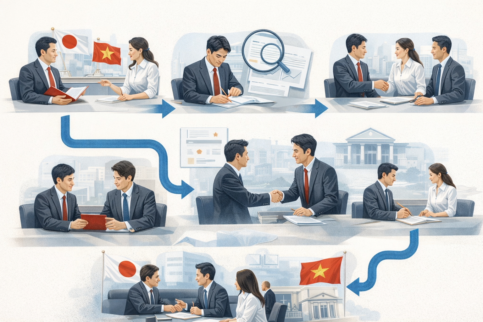 Quy trình cung cấp dịch vụ luật sư tiếng Nhật tại YP Law Firm