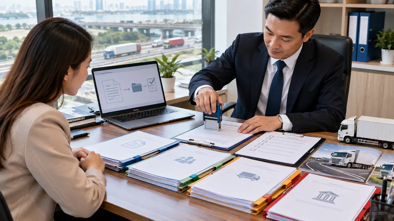 Quy trình dịch vụ xin giấy phép kinh doanh vận tải Quy trình dịch vụ xin giấy phép kinh doanh vận tải