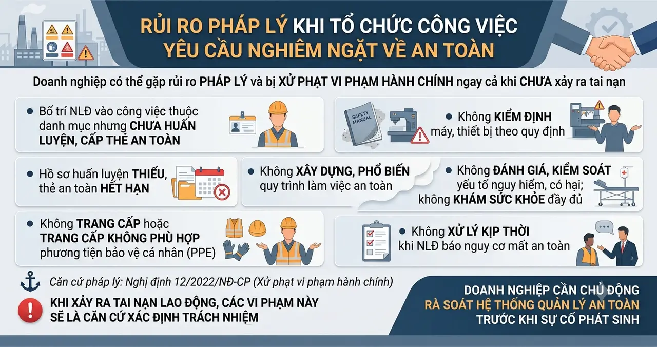 rủi ro pháp lý công việc có yêu cầu nghiêm ngặt về an toàn rủi ro pháp lý công việc có yêu cầu nghiêm ngặt về an toàn