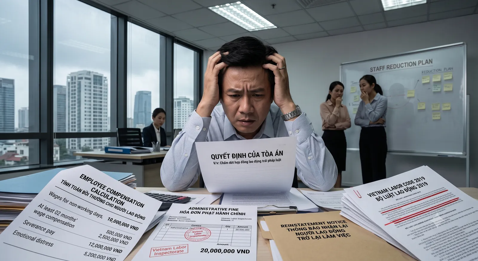 Rủi ro pháp lý khi chấm dứt Hợp đồng lao động trái pháp luật Rủi ro pháp lý khi chấm dứt Hợp đồng lao động trái pháp luật