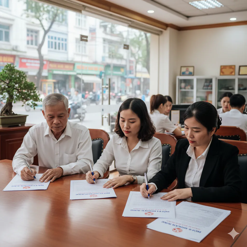 Thỏa thuận ba bên trong quá trình mua bán nhà đất đang thế chấp