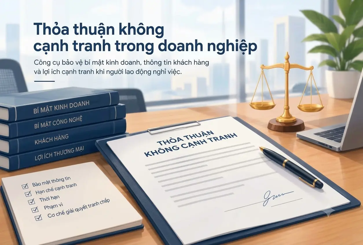 Thỏa thuận không cạnh tranh trong doanh nghiệp Thỏa thuận không cạnh tranh trong doanh nghiệp