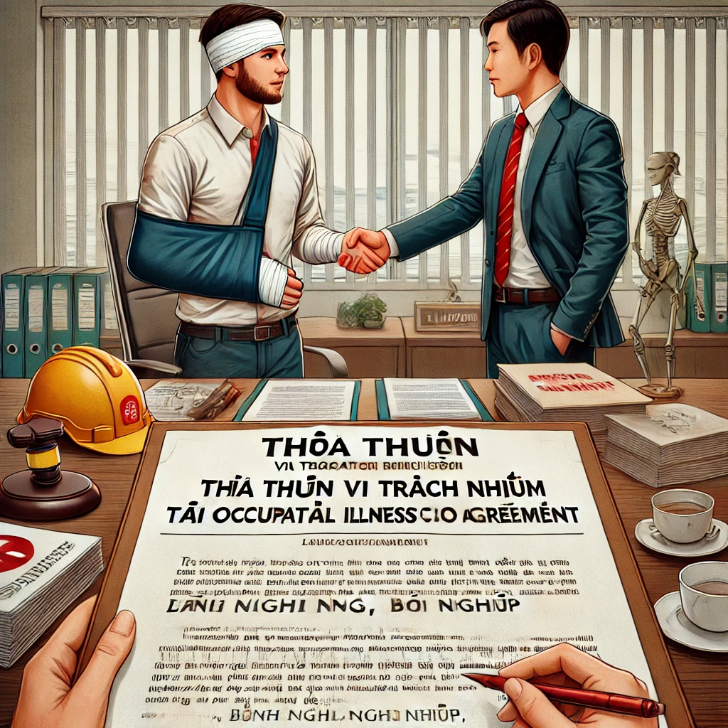 Thỏa thuận về trách nhiệm bồi thường tai nạn lao động, bệnh nghề nghiệp trong hợp đồng cho thuê lại lao động