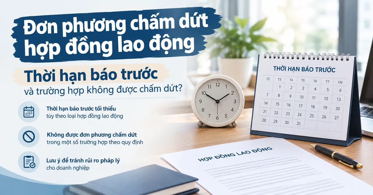 Thời hạn báo trước đơn phương chấm dứt hợp đồng lao động Thời hạn báo trước đơn phương chấm dứt hợp đồng lao động