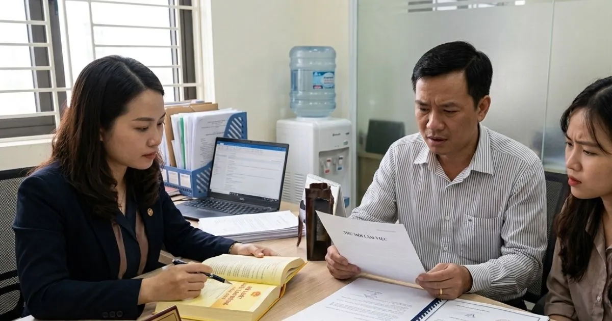 Thư mời làm việc dưới lăng kính pháp luật lao động