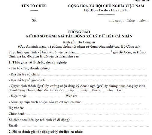 Thu thập và sử dụng thông tin cá nhân để lập hồ sơ