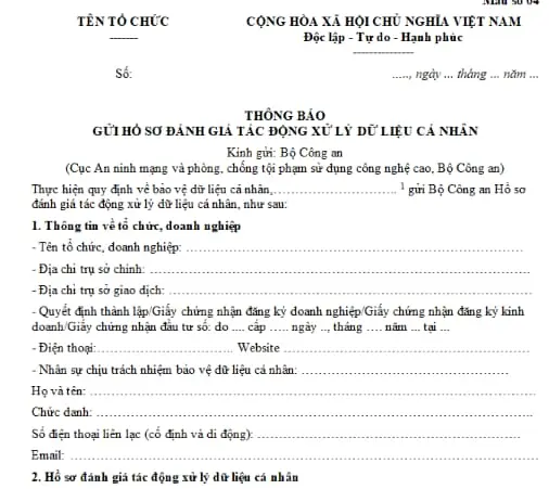 Thu thập và sử dụng thông tin cá nhân để lập hồ sơ